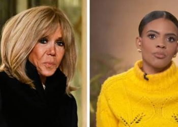 French First Lady, Brigitte Macron and Candance Owens
