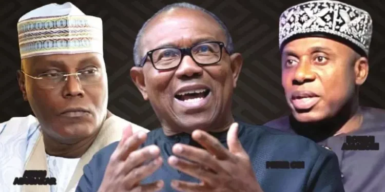 Atiku Abubakar, Peter Obi and Rotimi Amaechi