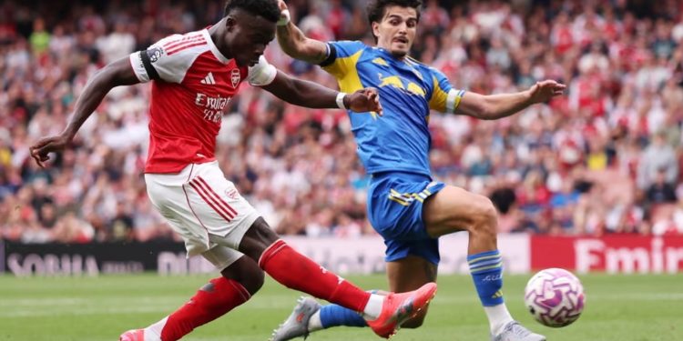 Arsenal thrash Leeds by five goals
