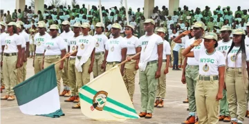NYSC members on parade