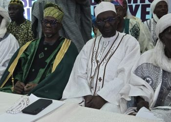 Muslim clerics at a Special birthday prayer session