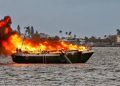 Libya Boat fire