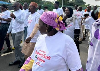 Women protesting the Reserved Seat Bill