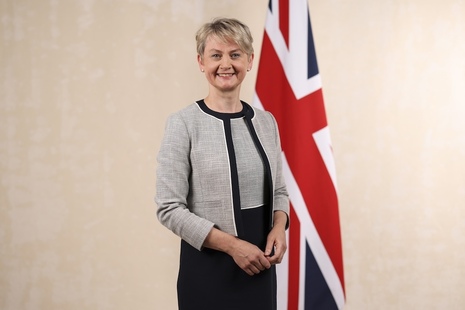 Foreign Secretary Yvette Cooper