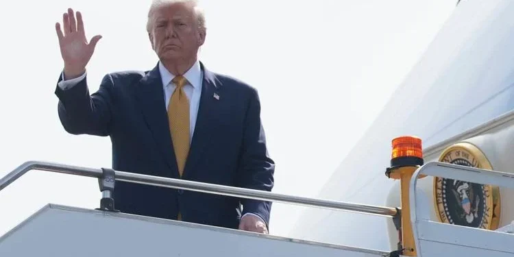 Trump lands in Japan, eyes China trade deal