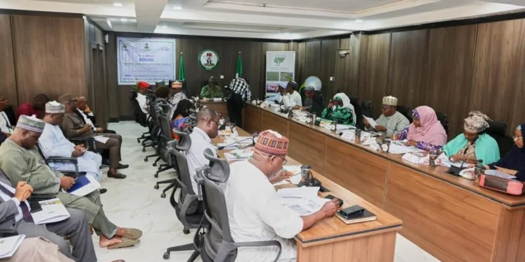 Stakeholders at the Federal Technical Committee (FTC) meeting of the Agro-Climatic Resilience in Semi-Arid Landscapes (ACReSAL) Project