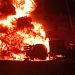 Fire on Abeokuta-Sagamu Expressway