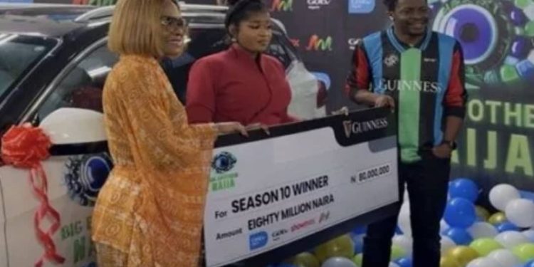 Imisi receives BBNaija’s ₦150m prize