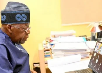 President Tinubu in a high-level virtual session with West African leaders