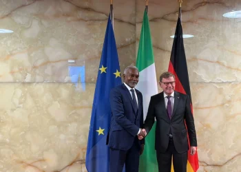 Amb. Yusuf Tuggar and his German counterpart, Minister Johann Wadephul, in Berlin.
