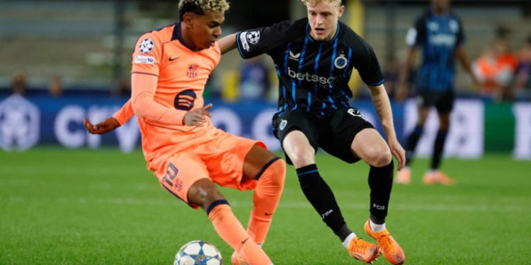 Battling Barcelona earn draw against Brugge