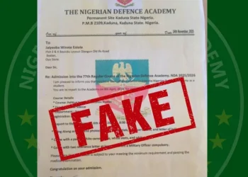 NDA warns about fake admission into 77 Regular Course
