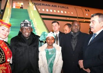 Tinubu arrives Turkey on state visit