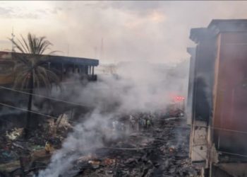 Tinubu regrets Singer Market fire as traders count losses 