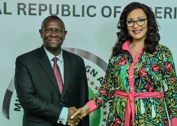 L-R: Justice Ricardo Gonçalves and Amb. Bianca Odumegwu-Ojukwu.