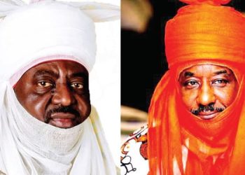 The 15th Emir of Kano, Aminu Ado Bayero, and the 16th Emir of Kano, Muhammadu Sanusi II