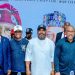 Members of the City Boys Movement during the courtesy visit to the Imo Deputy Governor, Mrs. Chinyere Ekomaru's office in Owerri on Friday
