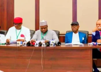 PDP members at the end of the 106th National Executive Committee, NEC, meeting
