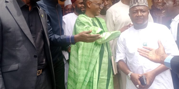 Nasir El-Rufai at the Federal High Court in Kaduna on Tuesday morning under tight security for his arraignment