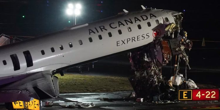 Two die as Air Canada jet crash at LaGuardia airport
