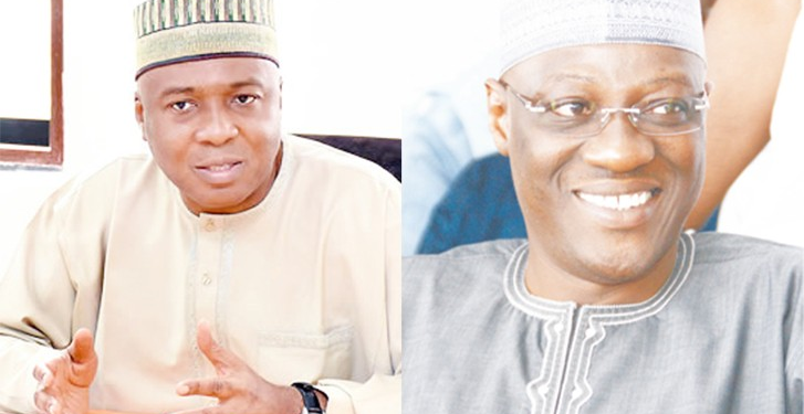 Former Senate President Dr. Bukola Saraki and former Kwara State Governor Abdulfatai Ahmed