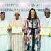 Bianca Odumegwu-Ojukwu with Ambassador Aminu Dalhatu , Ambassador Ayodele Oke and Senator Jimoh Ibrahim