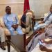 Atiku Abubakar, Seyi Makinde, David Mark, Tanimu Turaki, Rotimi Amaechi and others in a closed door meeting. Photo credit: Abdulrahman Zakariyau
