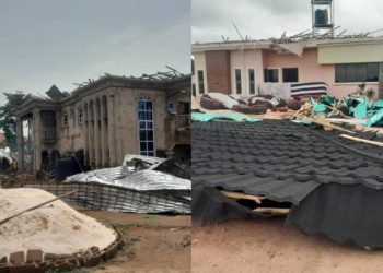 Windstorm destroys 80 buildings in Enugu community