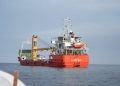 A vessel at the Strait of Hormuz