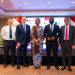 L-R: Atam Sandhu, Chief Executive, DMA Invest; Steve Grey OBE, UK Export Finance Lead; Dr Richard Montgomery, British High Commissioner to Nigeria; Aisha Rimi, Chief Executive, Nigeria Investment Promotion Commission; Ayo Sotinrin, MD/Chief Executive Nigeria's Bank of Agriculture (BoA), and Lovina Kayode, Director, Investor Relations, Nigeria Investment Promotion Commission, at the UK-Nigeria Trade mission in Abuja