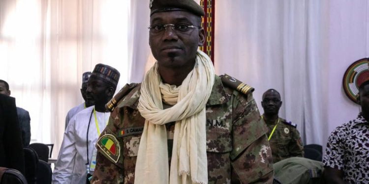 Colonel Sadio Camara, Minister of Defense and Veterans of Mali, is seen at the meeting of Ministers of the Alliance of Sahel States (AES), Ouagadougou, February 15, 2024. Mali’s defence minister died after an attack on his house, his family said on April 26, 2026, as the army fought a second day of battles with jihadist fighters and separatist rebels near the capital Bamako and other cities, putting the Sahel nation’s ruling junta under severe pressure. Defence Minister Sadio Camara, his second wife and two of his grandchildren died after a car bomb attack on his home in the junta stronghold of Kita, outside Bamako, his family and an official said. April 25’s shock synchronised attacks by Tuareg rebels of the Azawad Liberation Front (FLA) coalition and the jihadist Group for the Support of Islam and Muslims (JNIM) targeted several areas in the vast arid country.