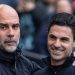 Pep Guardiola and Mikel Arteta