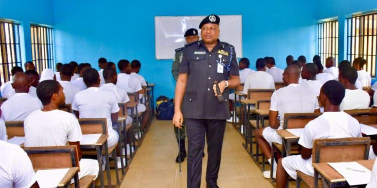 Examination of Constable recruits in Ilorin