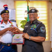 The Commandant General of the NSCDC, Ahmed Audi and Inspector General of Police, Tunji Disu during the IG's visit