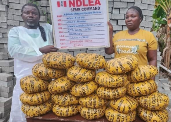 The Cele pastor and his wife arrested by NDLEA with illicit drugs.