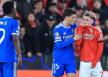 Benfica's Gianluca Prestianni was banned for six matches, three suspended, for homophobic comments aimed at Real Madrid's Vinicius Jr