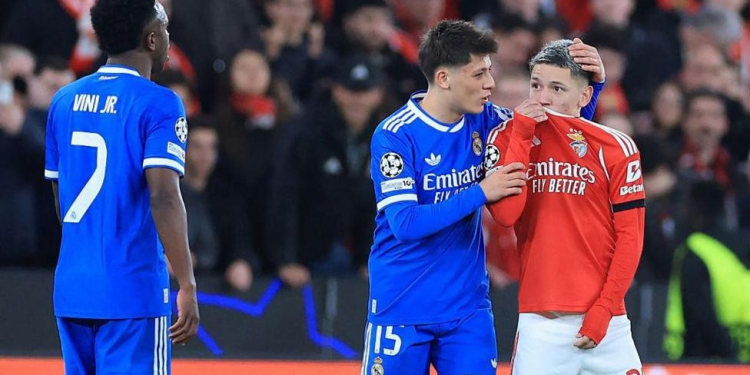 Benfica's Gianluca Prestianni was banned for six matches, three suspended, for homophobic comments aimed at Real Madrid's Vinicius Jr