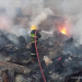 Firefighters at the scene