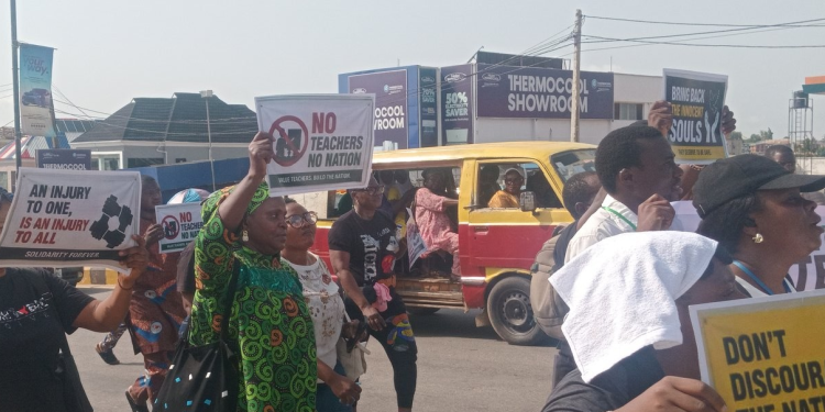 Protest over abduction of students, teachers in Ibadan