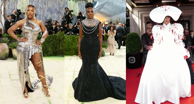 Serena Williams, Venus Williams and Naomi Osaka at Met Gala