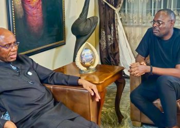 Rotimi Chibuike Amaechi [Left] with Chude Jideonwo[Right], on: “#WithChude in his first interview after the ADC presidential primaries.