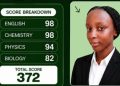 Daniella leads UTME with 372, aspires to read medicine