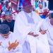 President Tinubu and other states officials at the Dodan Barracks for the Eid prayer