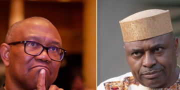 A collage of Peter Obi and Kenneth Okonkwo
