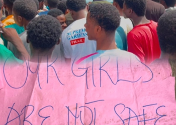 Students on protest
