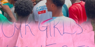 Students on protest
