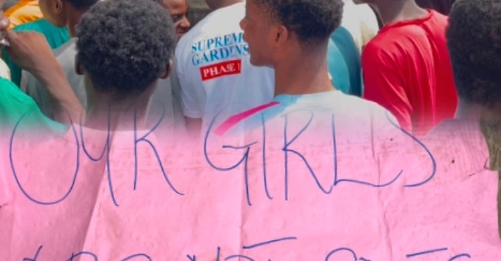 Students on protest