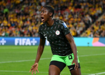The Prolific striker, Asisat Oshoala added the third goal in the 66th minute, calmly finishing from a pass by captain , Rasheedat Ajibade shortly after coming on as a substitute