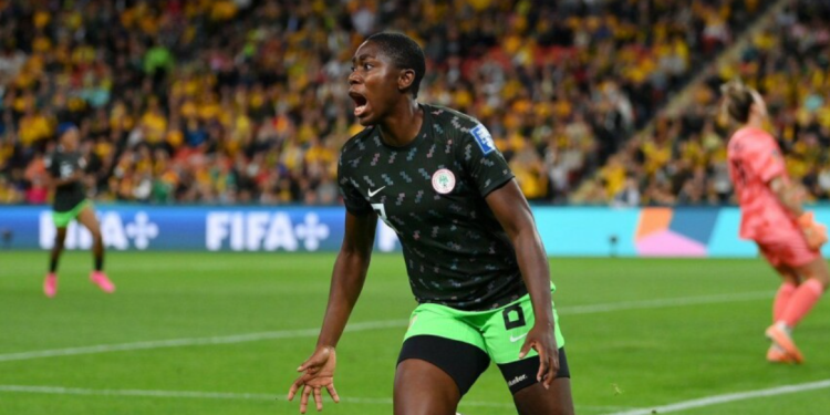 The Prolific striker, Asisat Oshoala added the third goal in the 66th minute, calmly finishing from a pass by captain , Rasheedat Ajibade shortly after coming on as a substitute