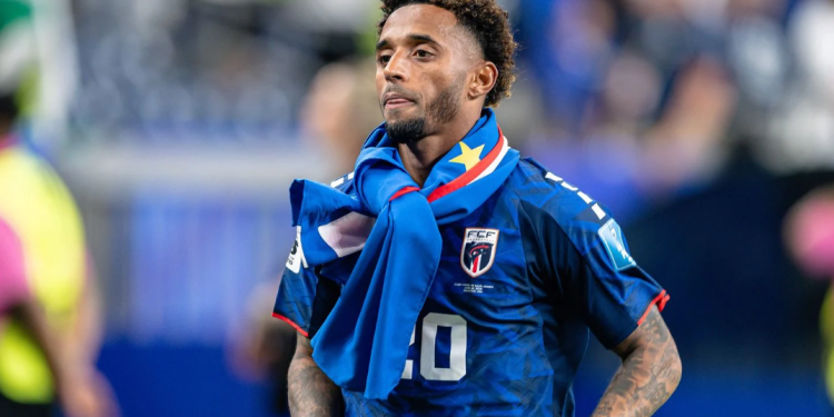 Cape Verdean striker Ryan Mendes, pictured here celebrating his country's qualification for the World Cup round of 32 on Friday night, is reportedly the subject of a rape complaint for alleged incidents dating back to March 2026